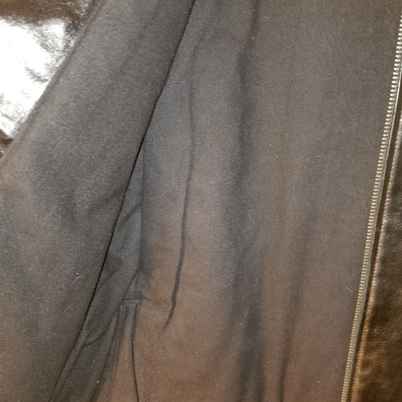 EUC Lucky Brand Full Grained Leather Jacket Medium - Picture 7 of 8